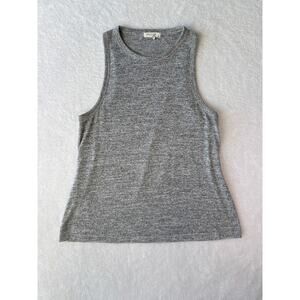 Rag & Bone Perfect Muscle Tank Women Size Medium Heather Gray Cotton Stretch